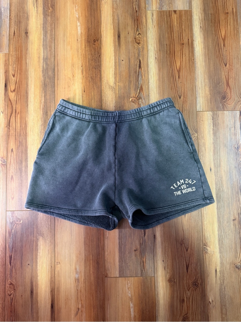 Mens Charcoal Fleece Lounge Shorts - Team 247 Represent Clo